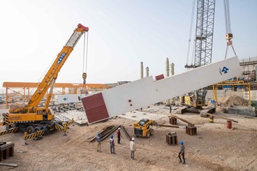 The important process equipment in Gachsaran Petrochemical is ready to be installed